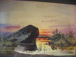 Waterscape at sunset