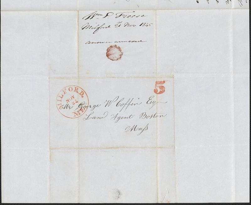 William Freese to George Coffin, 21 November 1845 - Digital Commonwealth