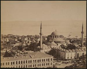 Vue panoramique de la mosquée Bayazid