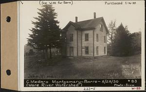 John T. and C. Medora Montgomery, house, Barre, Mass., May 28, 1930