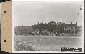 Moulson property, 124 West Street, looking east, Ware, Mass., Oct. 3, 1938