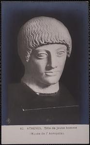 Athènes. Tête de jeune homme (Musée de l'Acropole)