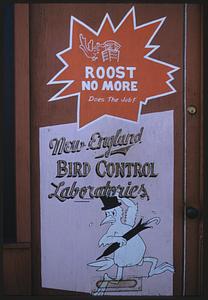 New England Bird Control Laboratories sign