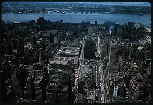 Elevated view of New York City from Empire State Building