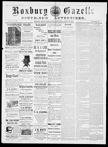 Roxbury Gazette and South End Advertiser, September 24, 1885