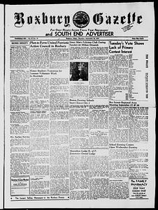 Roxbury Gazette and South End Advertiser, September 26, 1957