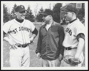 St. Johns Prep. L, R Dam Murphy, coach. Paul Dincenzo. William Madden