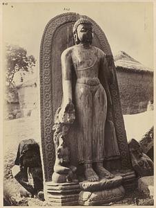Colossal figure of Boodh (as leader), Kispa, Gya