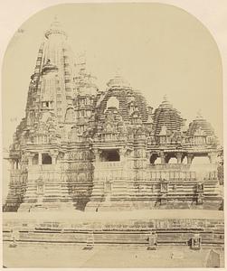 General view from the south-east of the Visvanatha Temple, Khajuraho