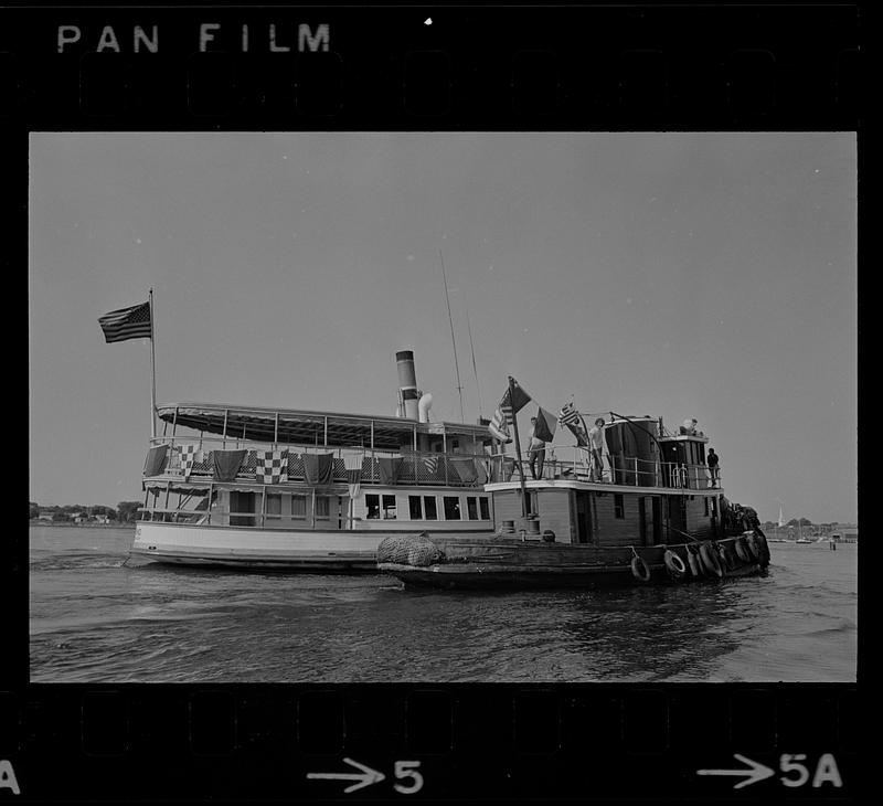 Steamship Sabino launch day