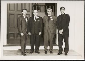 Four clergymen at Community Church