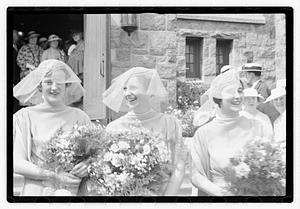 Wedding, daughter of Mrs. Richard Howard taken at Presentation Church Oak Sq. Brighton