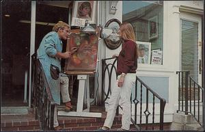 Artist at work, Provincetown, Cape Cod, Mass.