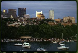 Boston 1997 - Evening on July 4 looking at Beacon Hill