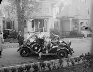 Auto wrecked on residential street