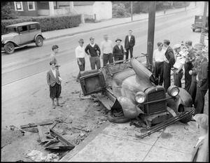 Dorchester: Crazy kids hits stone wall and lamp pole, one dying, one badly hurt.