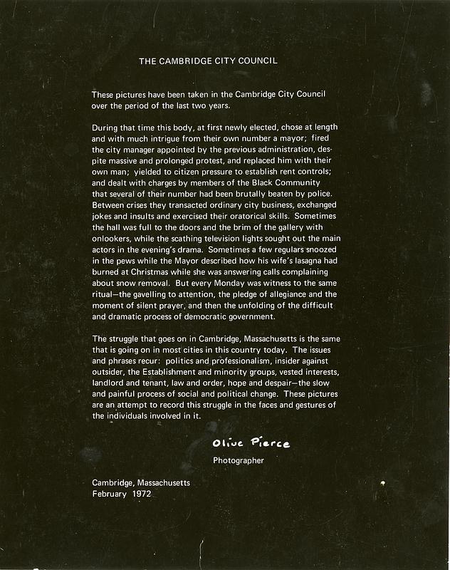 Artist Statement, 1972 - Digital Commonwealth