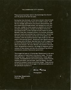 Artist Statement, 1972