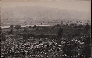 Olympia general view of the ruins & Alphée