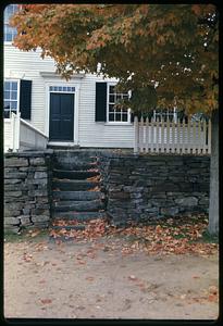 Building with stone steps, Old Sturbridge Village, Sturbridge, Massachusetts