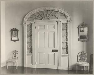 Boston, Museum of Fine Arts, Department of Decorative Arts, American Gallery (Lucy Derby Fuller Coll.), mid-18th cent., west door