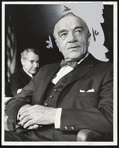 Veteran Actor Walter Abel plays the role of Lansdale in "In the Matter of J. Robert Oppenheimer" which comes to the Colonial Theater, Monday, Nov. 10. Production is under auspices of the Repertory Theater of Lincoln Center.