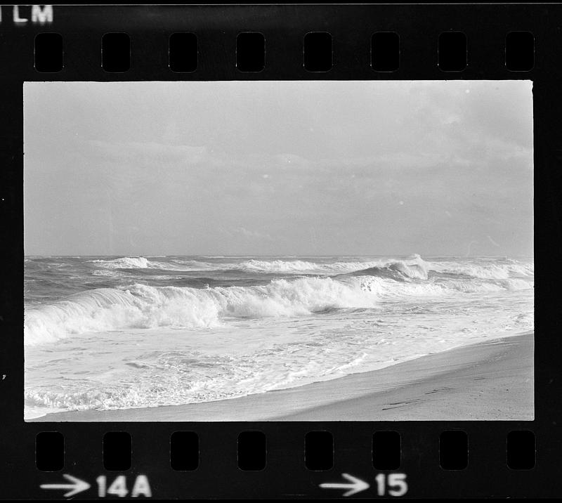 Plum Island surf, beach, and clouds