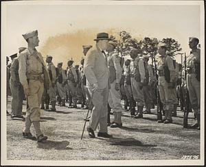 Winston Churchill visits Fort Jackson, South Carolina