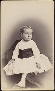 Portrait of child in white dress