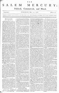 The Salem Mercury: Political, Commercial, and Moral
