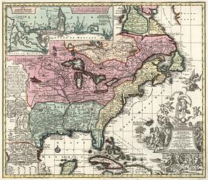 Accurata delineatio celeberrimæ Regionis Ludovicianæ vel Gallice Louisiane ... Canadæ et Floridæ adpellatione in Septemtrionali America descriptæ ...