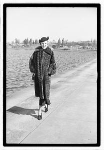 Models posing on the Esplanade