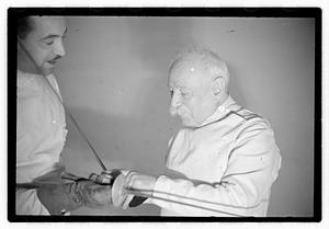 Danguy fencing master, also Gordon Muir, also Chamberlain