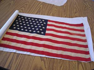 American flag with 48 stars