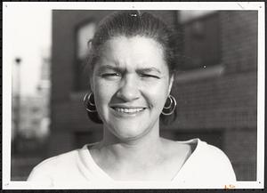 Closeup of woman