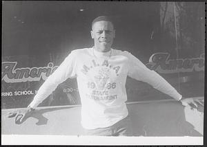 Young man posing for the camera