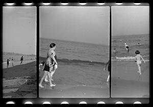 People at a beach