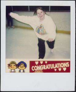 Girl ice skating