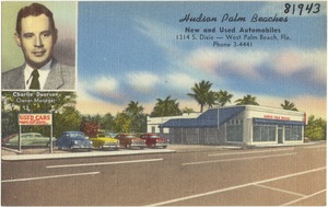 Hudson Palm Beaches, new and used automobiles, 1314 S. Dixie- West Palm Beach, Fla., phone 3-4441