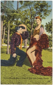 Cuban rhumba dance team at Ybor City, Tampa, Florida