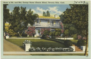 Home of Mr. and Mrs. George Burns (Gracie Allen), Beverly Hills, Calif.