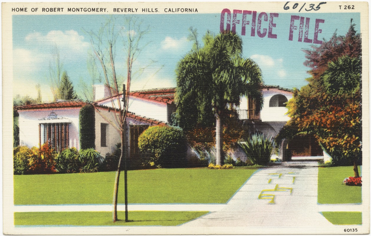 Home of Robert Montgomery, Beverly Hills, California