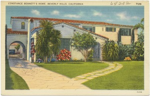 Constance Bennett's home, Beverly Hills, California