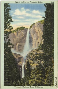 Upper and lower Yosemite Falls, Yosemite National Park, California