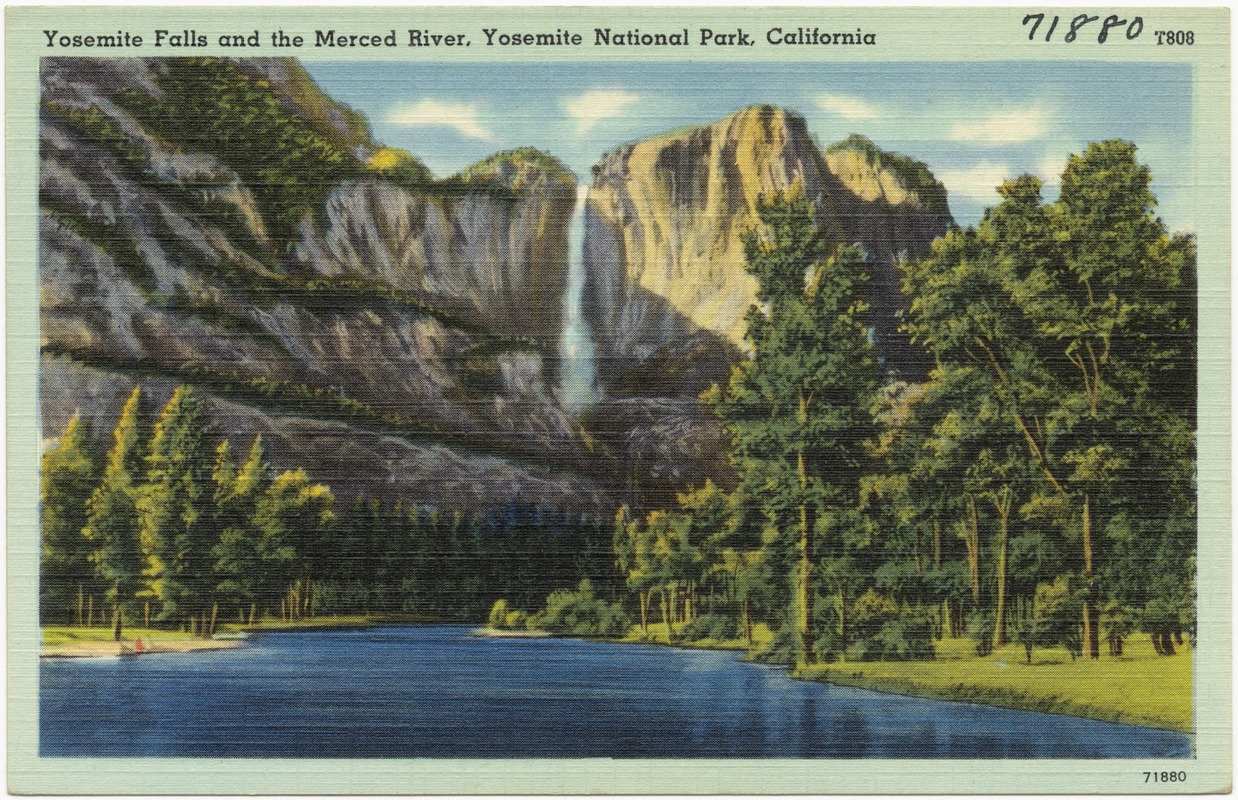 Yosemite Falls and the Merced River, Yosemite National Park, California