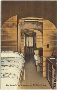 The Interior of Straughan's Redwood Log