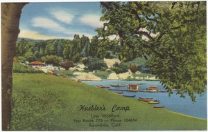 Kuebler's Camp, Lake Wohlford, Star Route 770 -- Phone 1046W, Escondido, Calif.