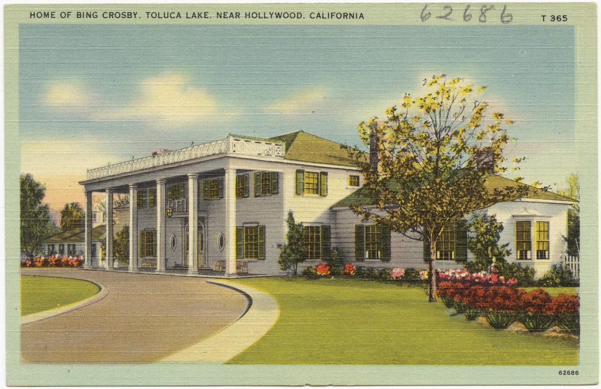 Home of Bing Crosby, Toluca Lake, near Hollywood, California