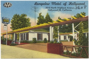 Bungalow Motel of Hollywood, 2010 North Highland Avenue, Hollywood 28, California