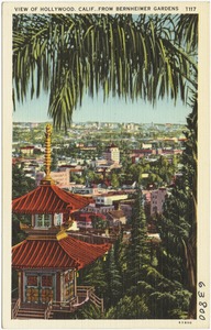 View of Hollywood, Calif. From Bernheimer Gardens
